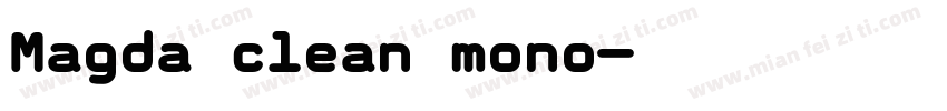 Magda clean mono字体转换
